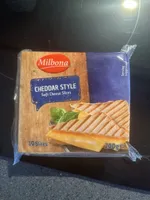 Cheddar style soft cheese slices
