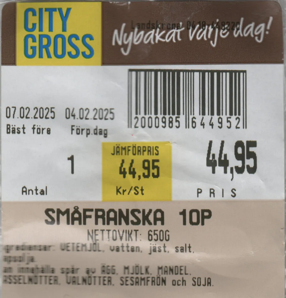 Småfranska 10p
