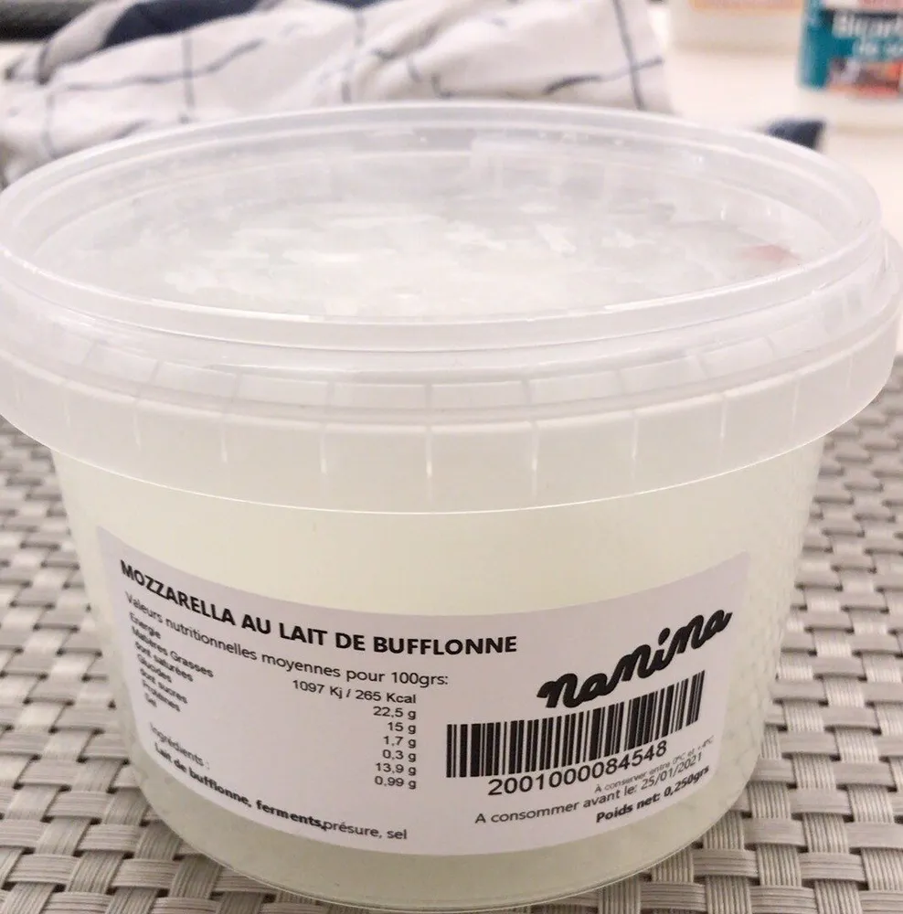 Mozzarella au lait de bufflonne