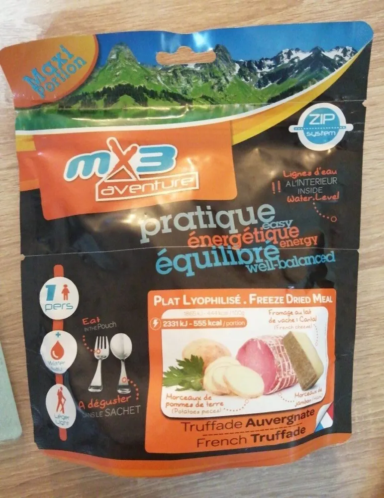 Plat lyophilisé truffade auvergnate