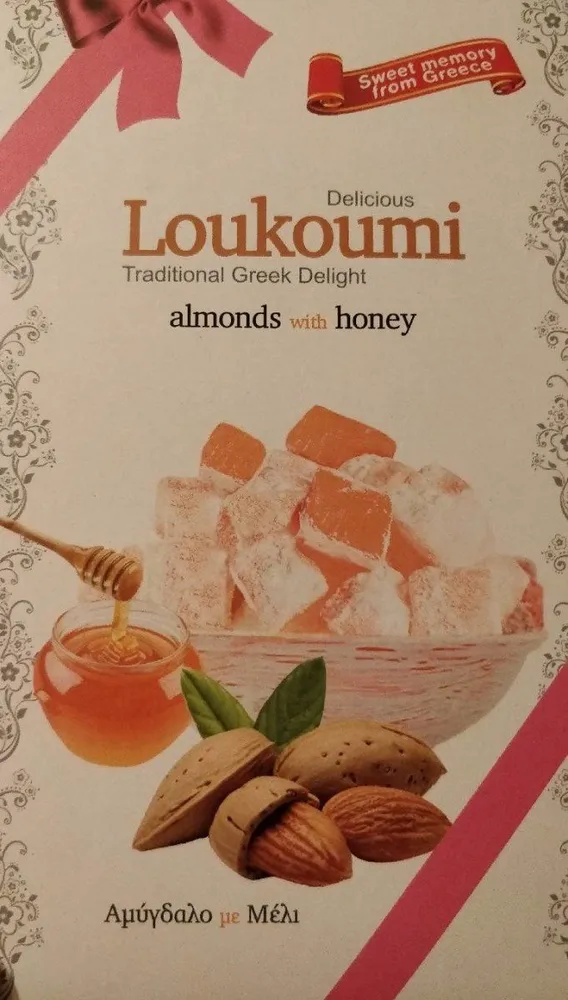 Loukoumi almonds with honey