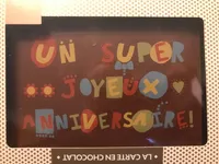 La carte en chocolat
