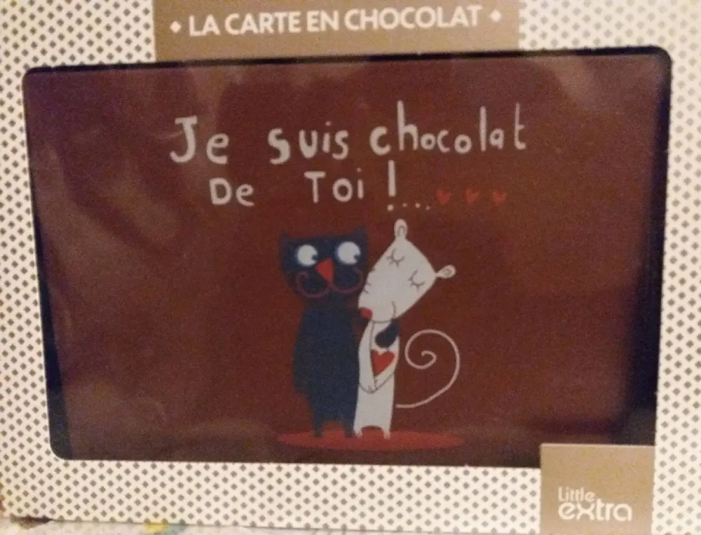 La carte en chocolat