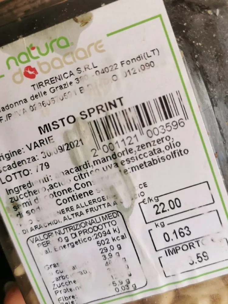 Frutta secca di qualità