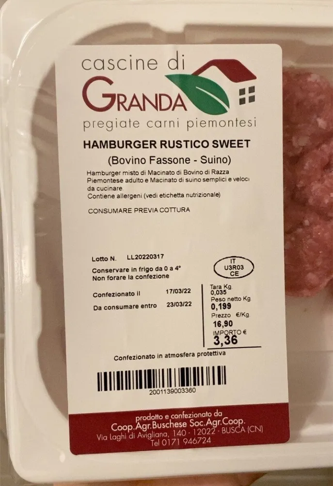 Hamburger rustico sweet