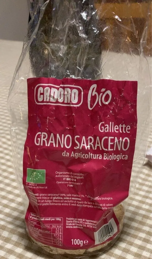 Gallette grano saraceno