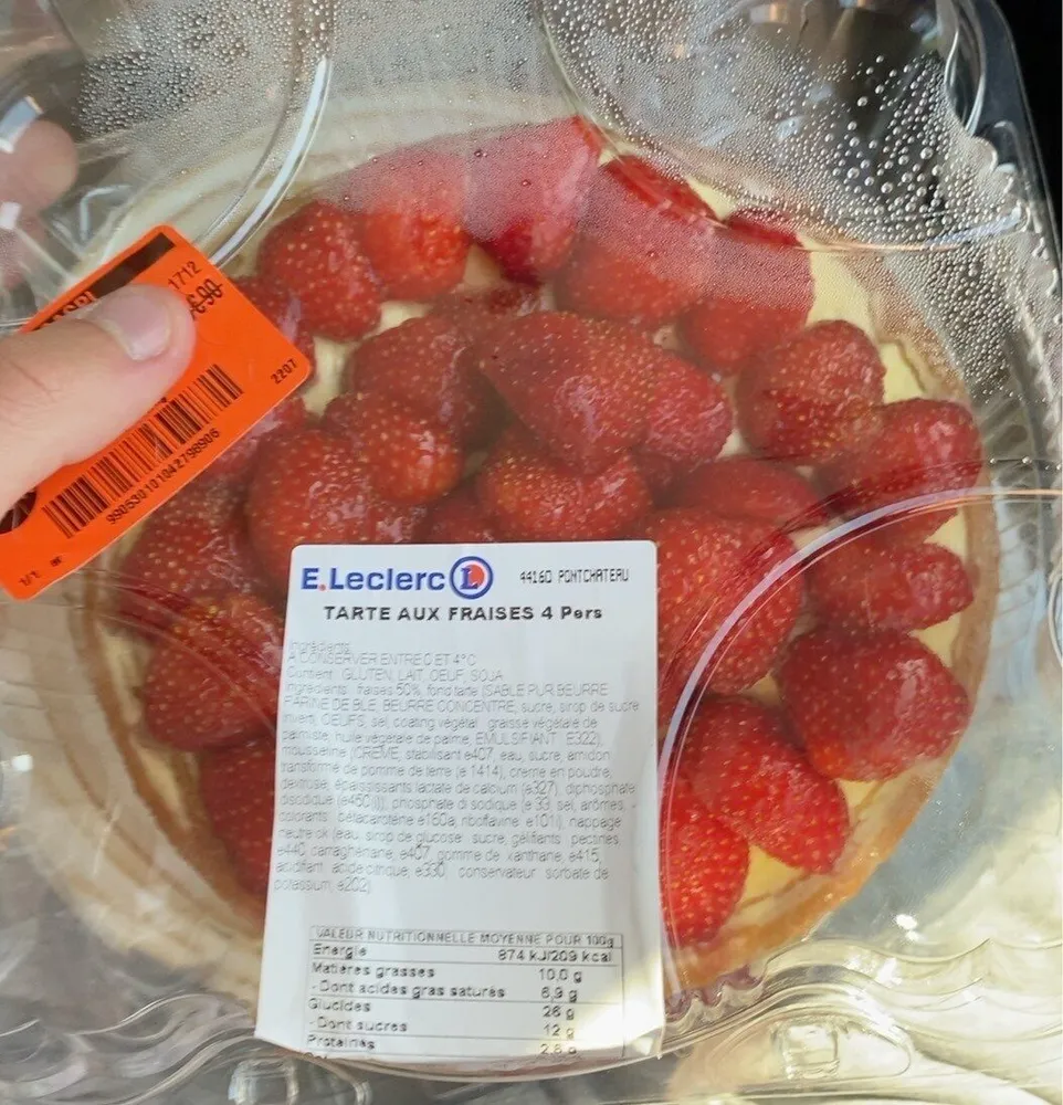 Tarte auc fraises