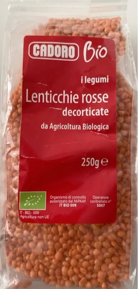Lenticchie rosse decorticate