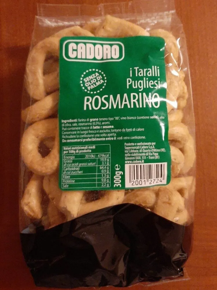 Taralli pugliesi rosmarino