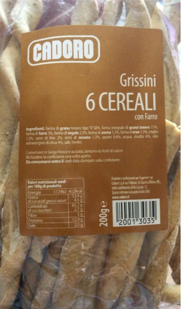 Grissini 6 cereali