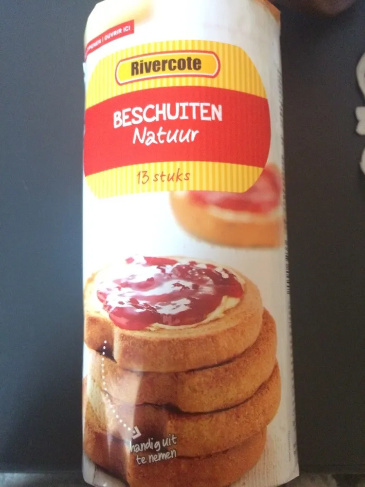 Biscotte naturel avec encoche