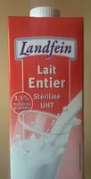 Lait Entier Stérilisé UHT