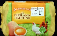 6 Frische Eier aus Freilandhaltung Güteklasse A