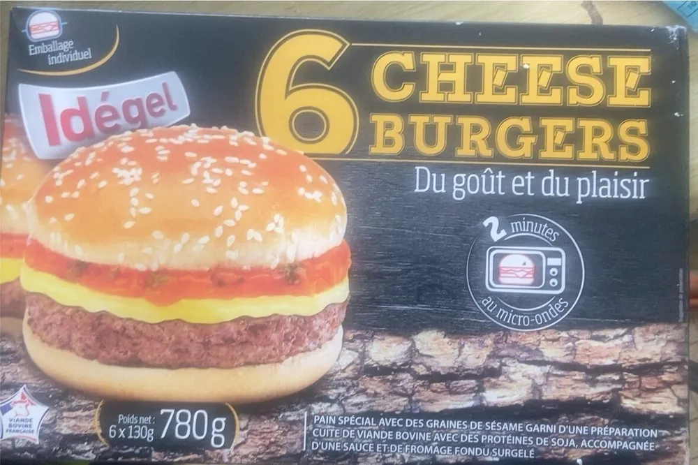 6 cheese burgers