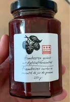 Framboises sucrées au concentré de jus de pomme