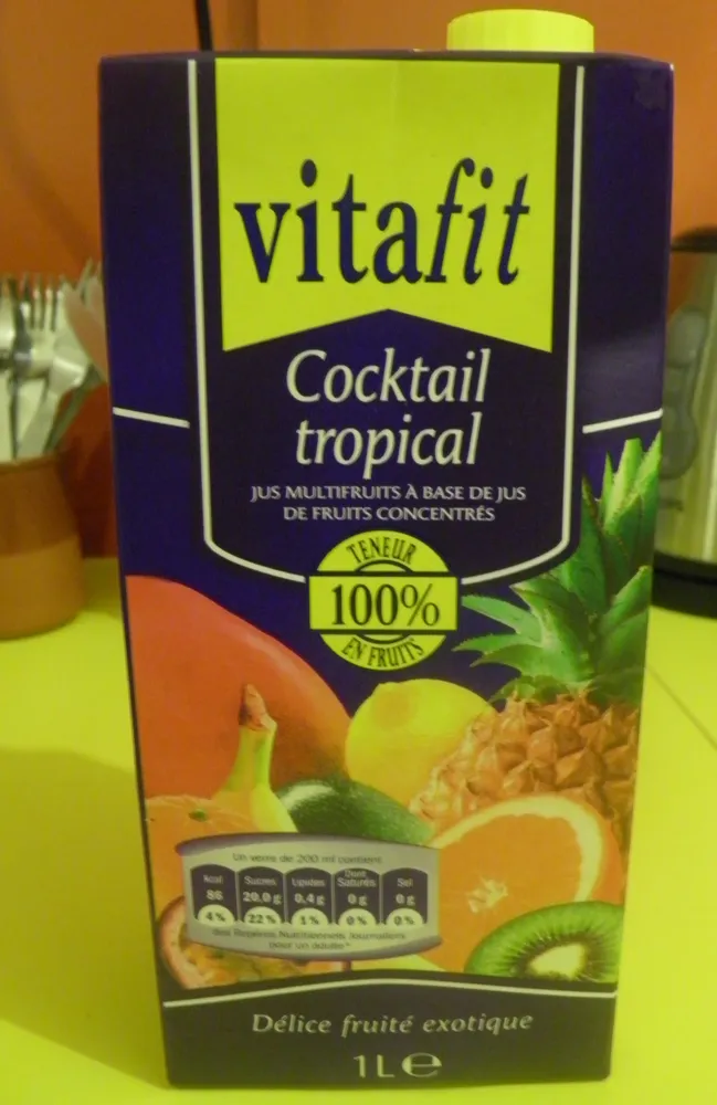 Cocktail tropical - Jus multifruits à base de jus de fruits concentrés