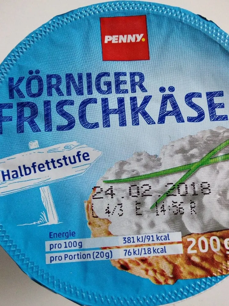 Körniger Frischkäse, Halbfettstufe