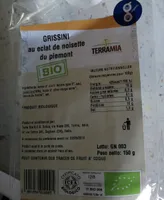 Grissini au éclat de noisettes