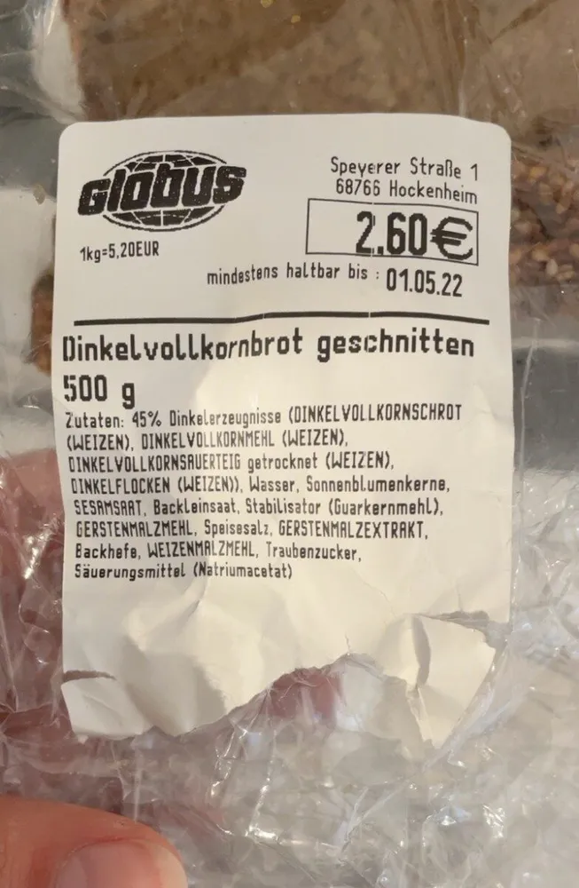 Dinkelvollkornbrot