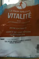 Pain spécial vitalité complet céréales
