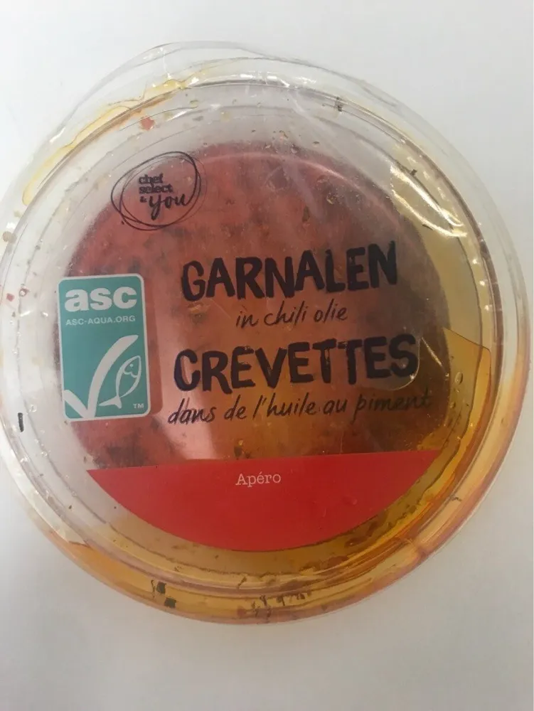 Crevettes dans de l'huile au piment