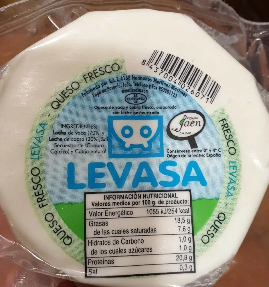 Queso fresco levasa