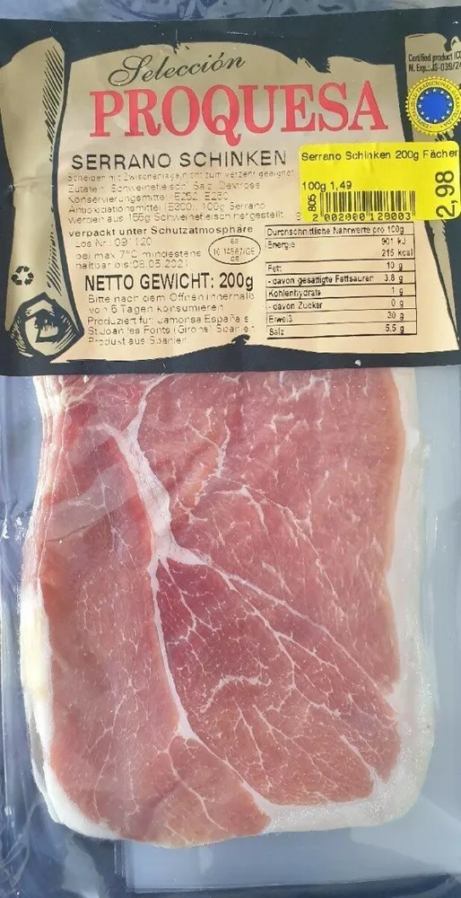 Proquesa Serrano Schinken
