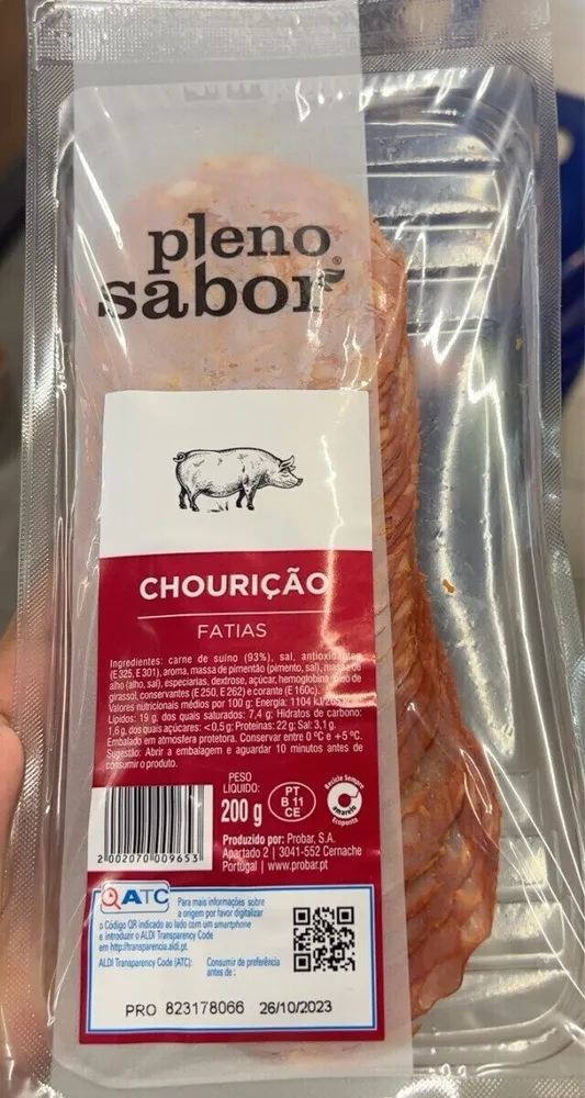 Chourição Fatias