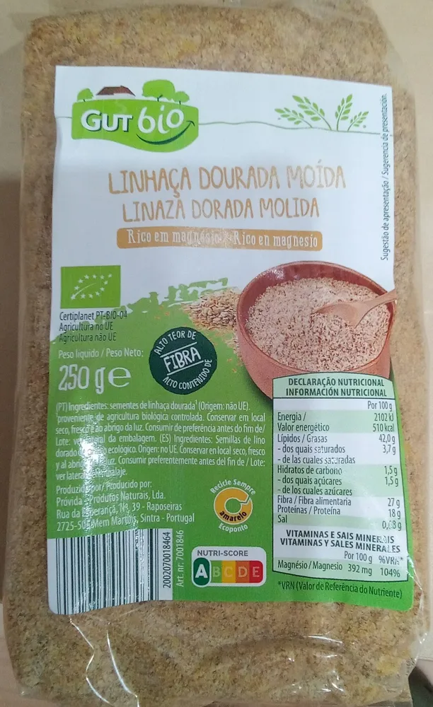 Linhaça dourada moida