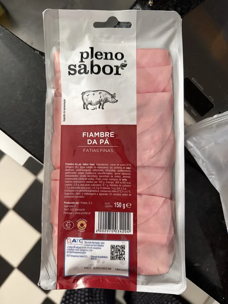 Fiambre Da Pá - Fatias finas