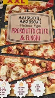 Pizza XXL Fiambre e cogumelos