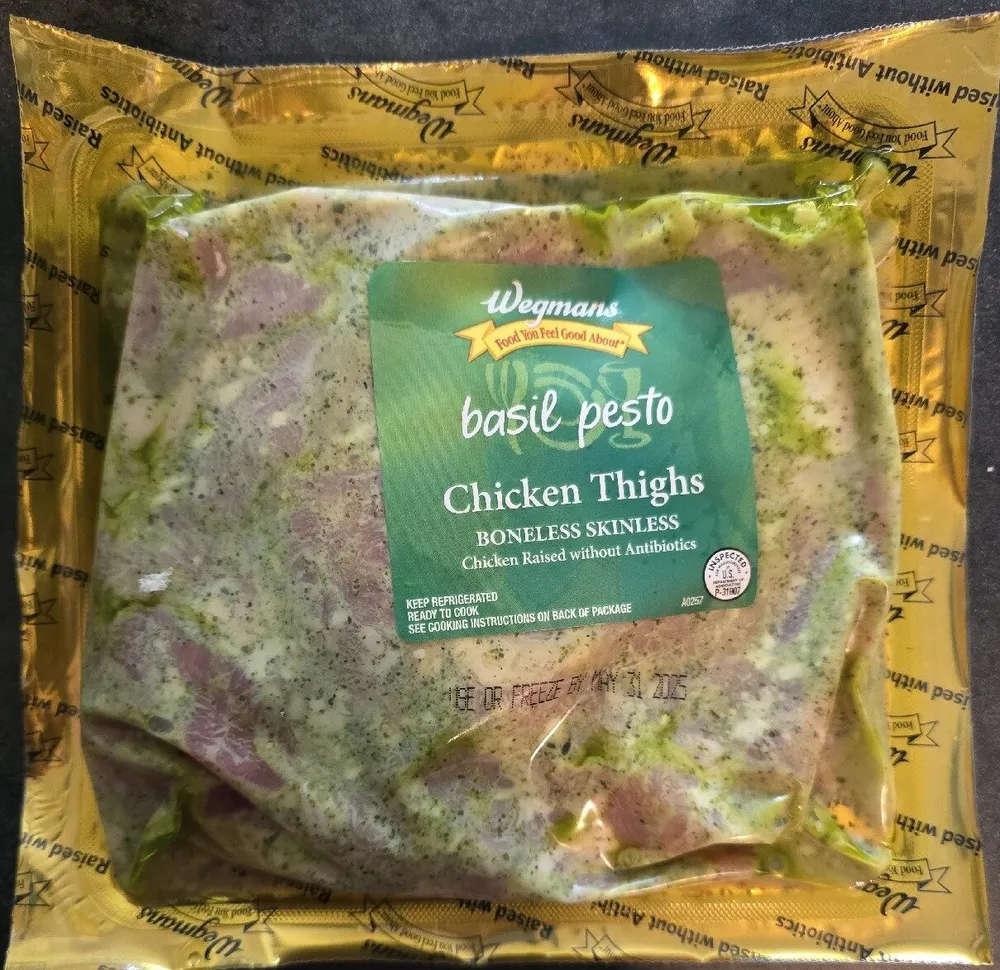 Basil Pesto Chicken Thighs