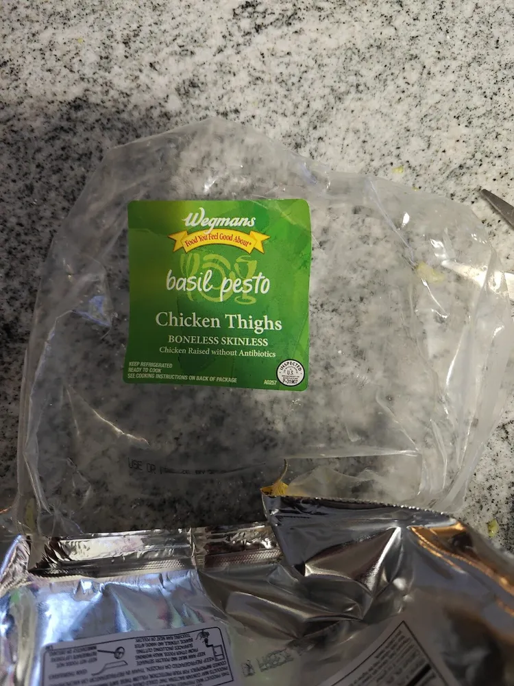 Basil Pesto Chicken Thighs