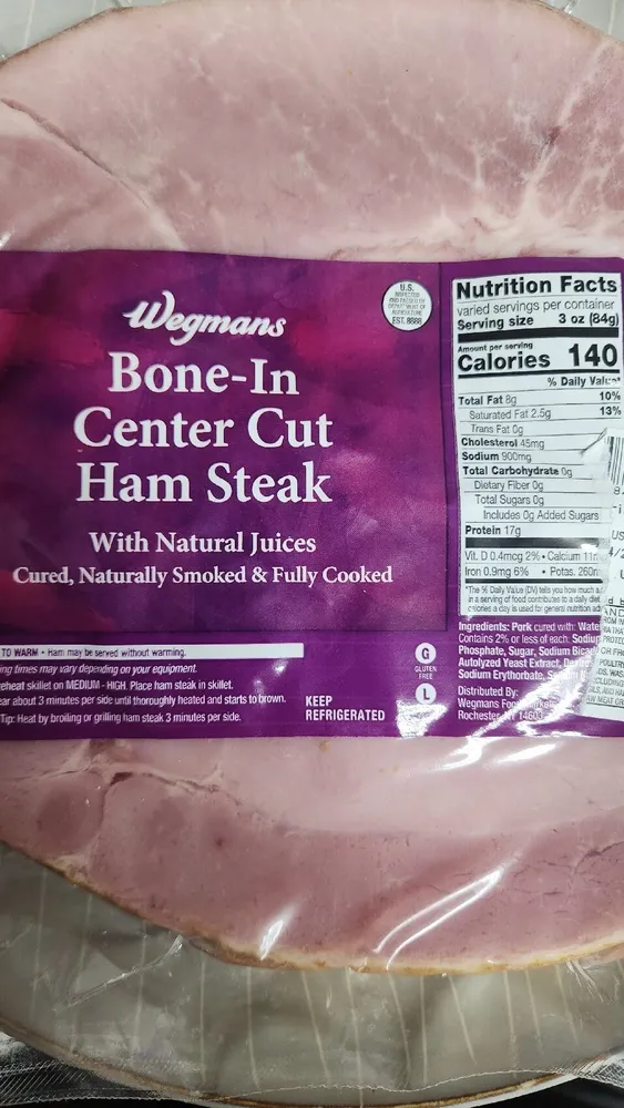 Bone In Center Cut Ham Steak