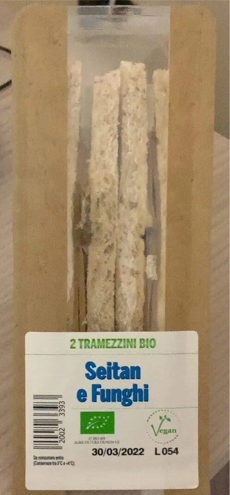 2 tramezzini bio seitan e funghi