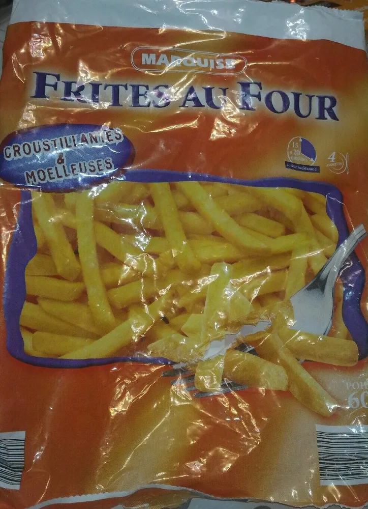 Frites Au Four, 4 Portions, Poids Total 600 Grammes