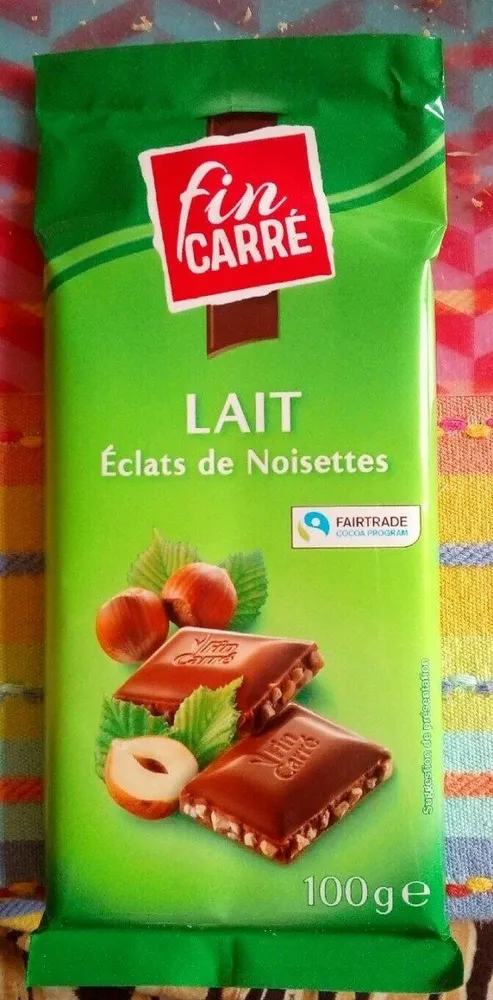 Lait éclats de noisettes