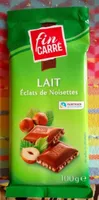 Lait éclats de noisettes