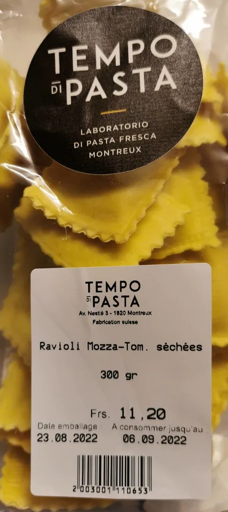 Ravioli Mozzarella et Tomates Séchées