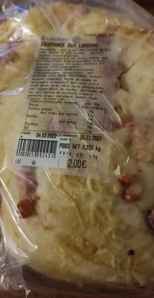 Gourmande aux lardons