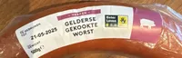 Gekookte worst, gerookt Ingrediënten: 71% varkensv