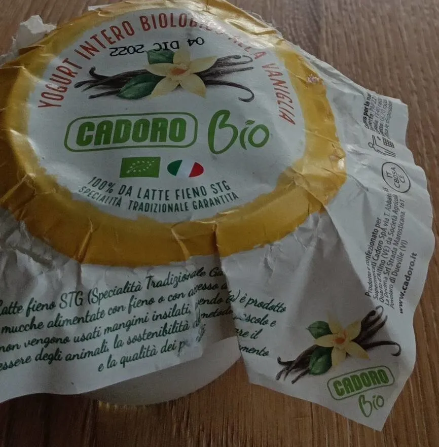 Yogurt intero biologico alla vaniglia