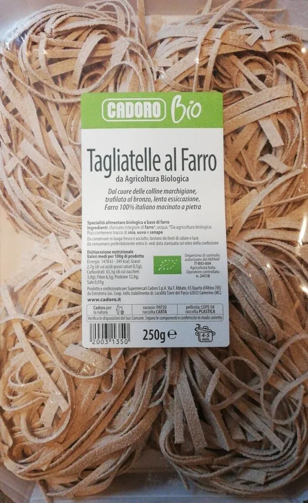 Tagliatelle al farro bio