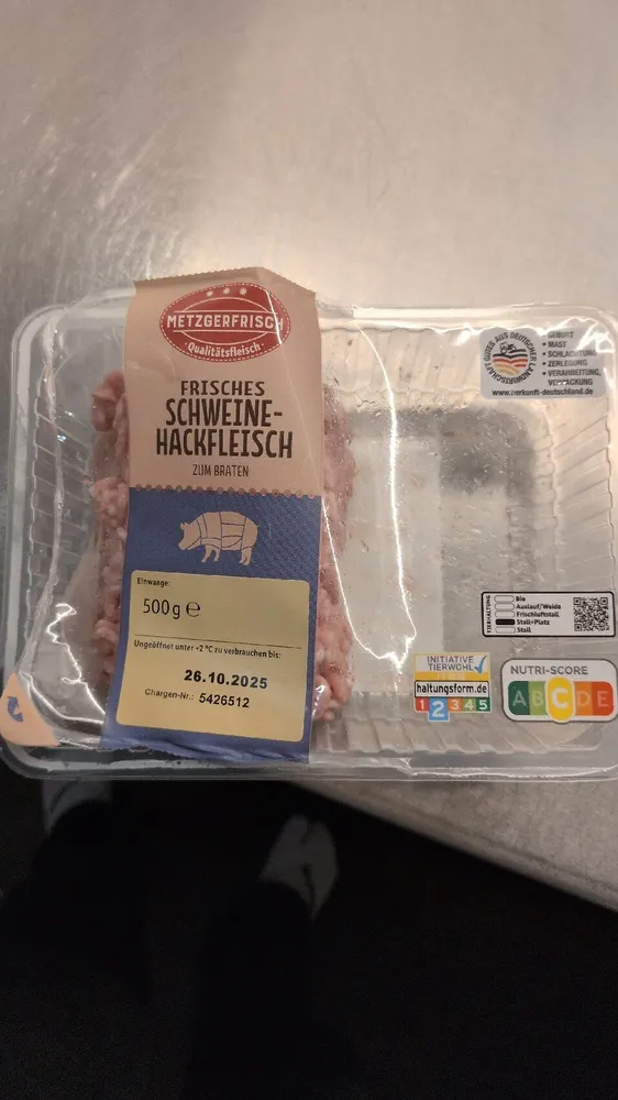 Schweinehackfleisch