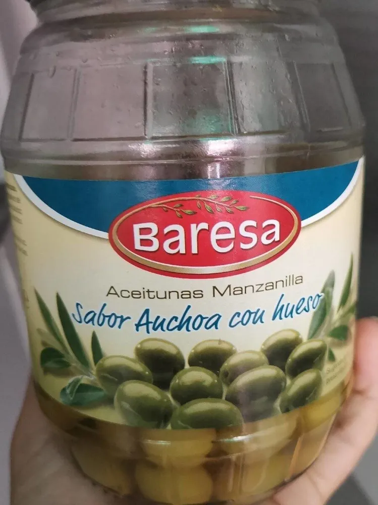 Aceitunas verdes, sabor Anchoa, con hueso