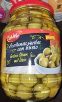 Spanische grüne Oliven mit Stein