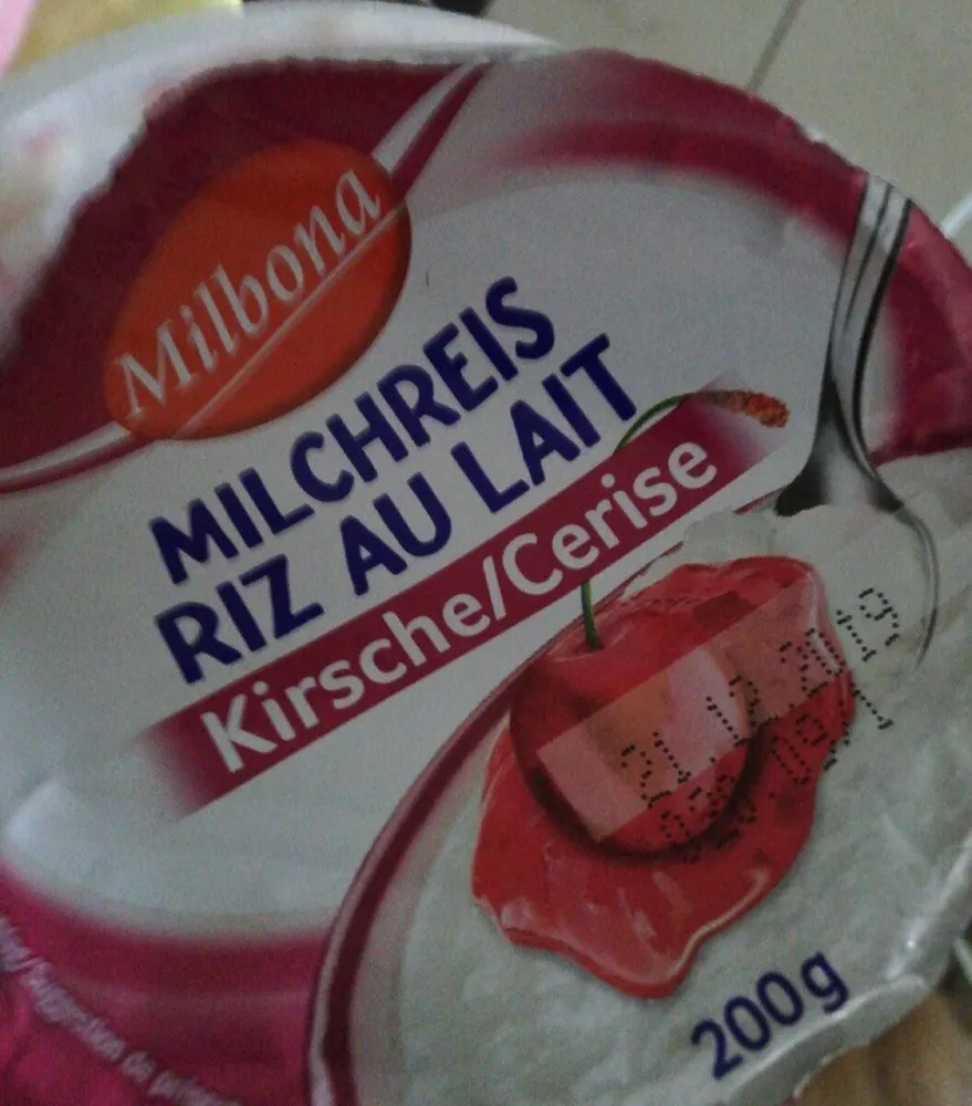 Riz au lait cerise