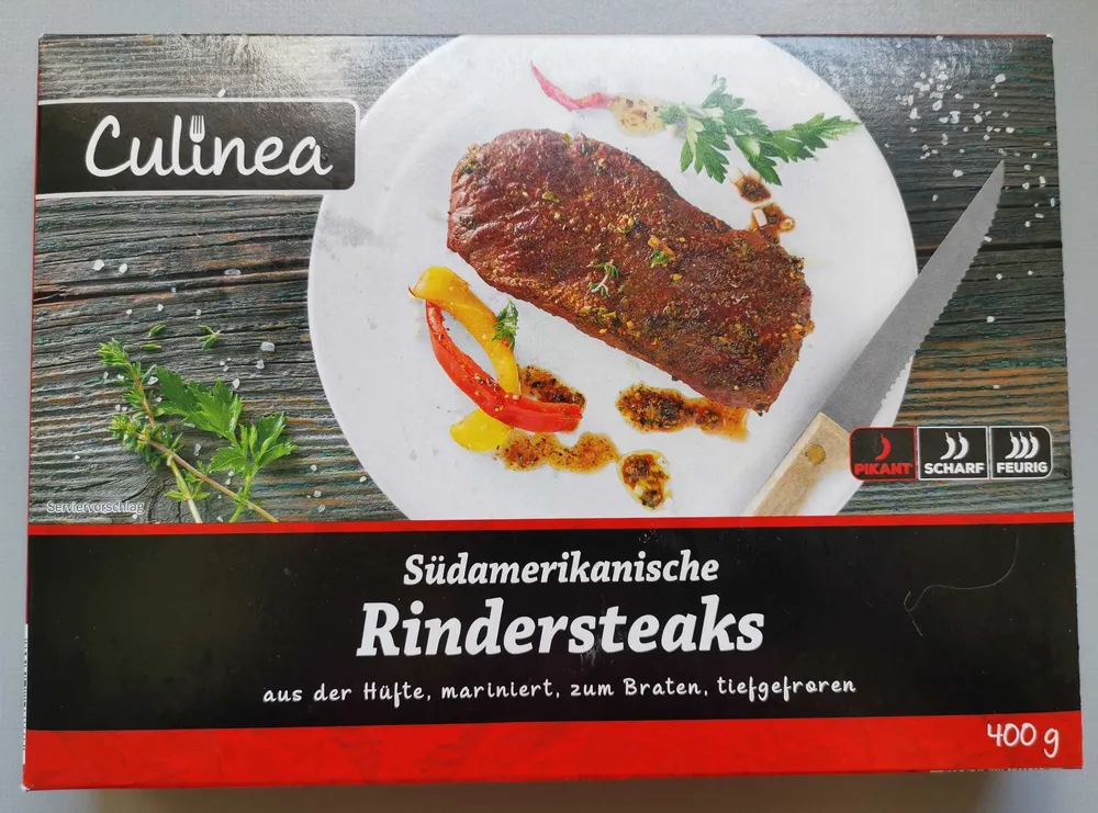 Rindersteaks tiefgefroren