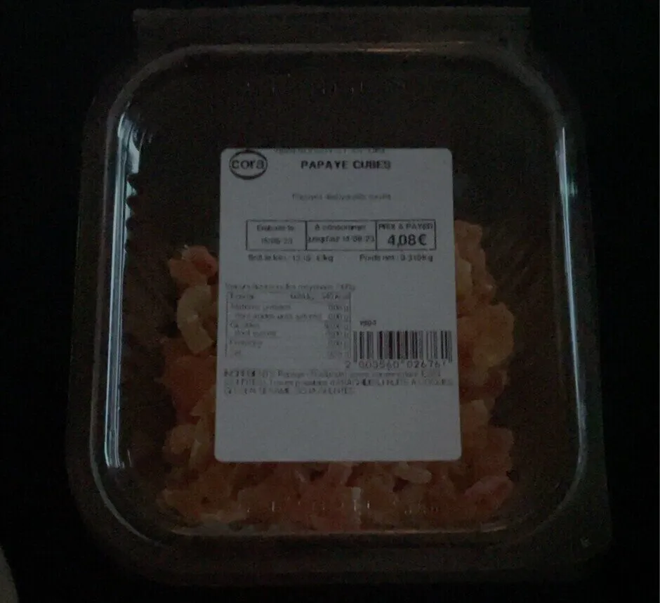 Papaye Cubes