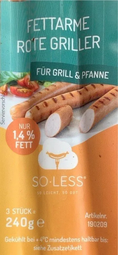 Fettarme rote Griller